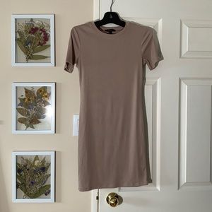 Beige tube dress